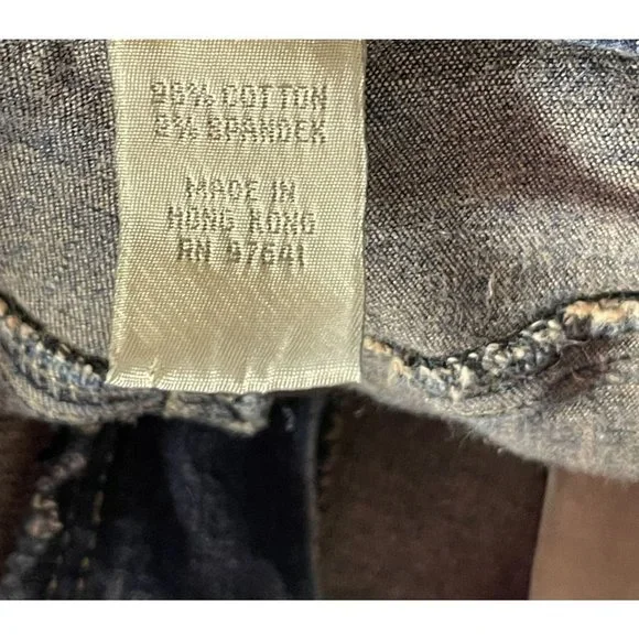 J. Jill Stretch Medium Wash Wide Leg Mid-Rise Denim Jeans Size 4 - Picture 7 of 7